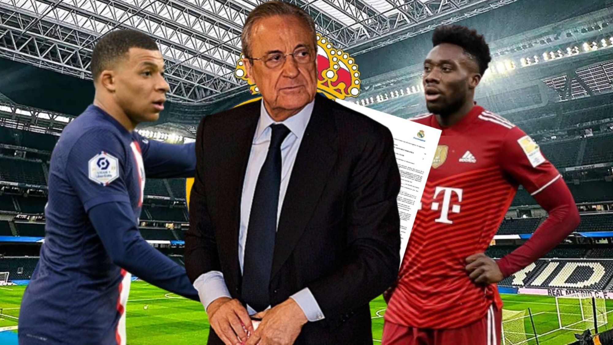 Florentino, tras su fichaje después de Mbappé y Davies