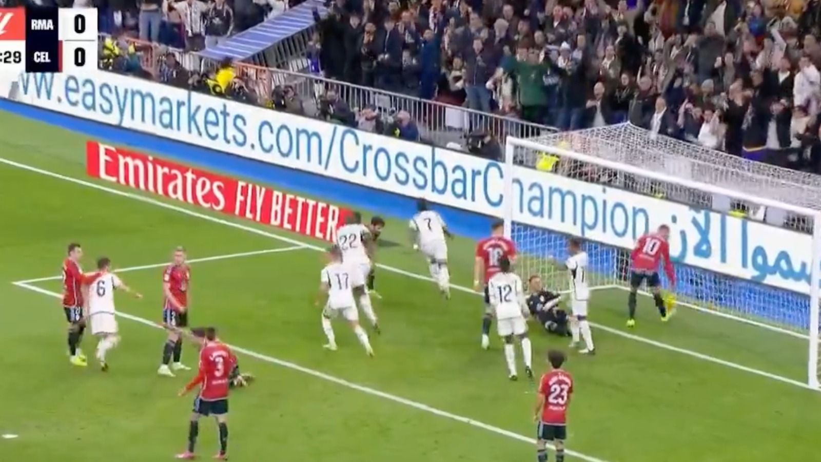 Vinicius está que se sale: así fue su gol al Celta para acercar al Real Madrid al título de Liga