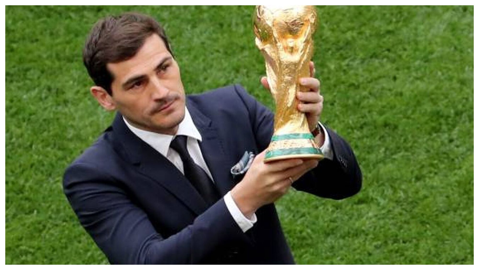 Iker Casillas durante la ceremonia de clausura del Mundial de Catar Iker Casillas durante la ceremonia de clausura del Mundial de Catar