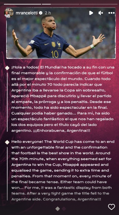 La crónica de Carlo Ancelotti