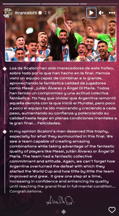 La crónica de Carlo Ancelotti