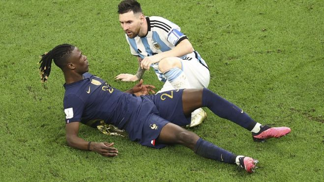 Camavinga se las tuvo con Messi Camavinga se las tuvo con Messi