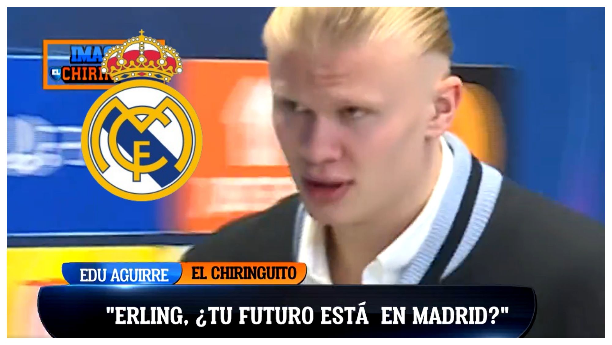 Erling Haaland fue preguntado acerca de su futuro