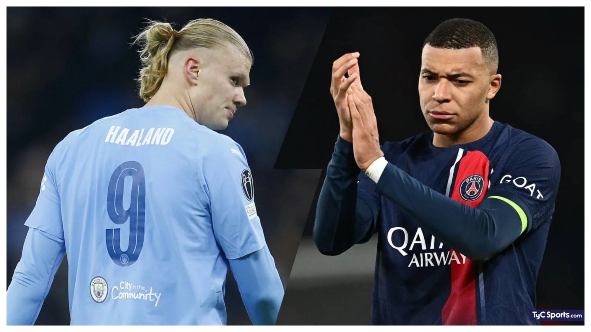 Haaland y Mbappé