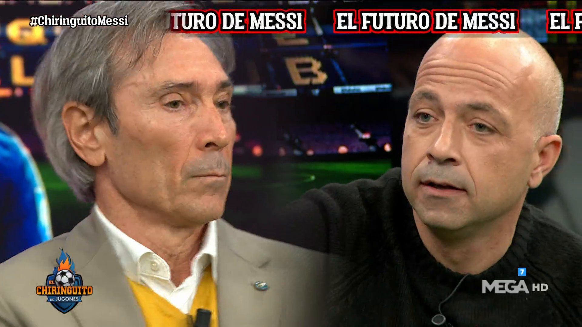 Lobo Carrasco y Fran García se las tuvieron por Leo Messi