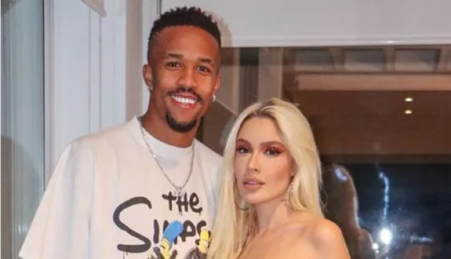 Eder Militao y Karoline Lima