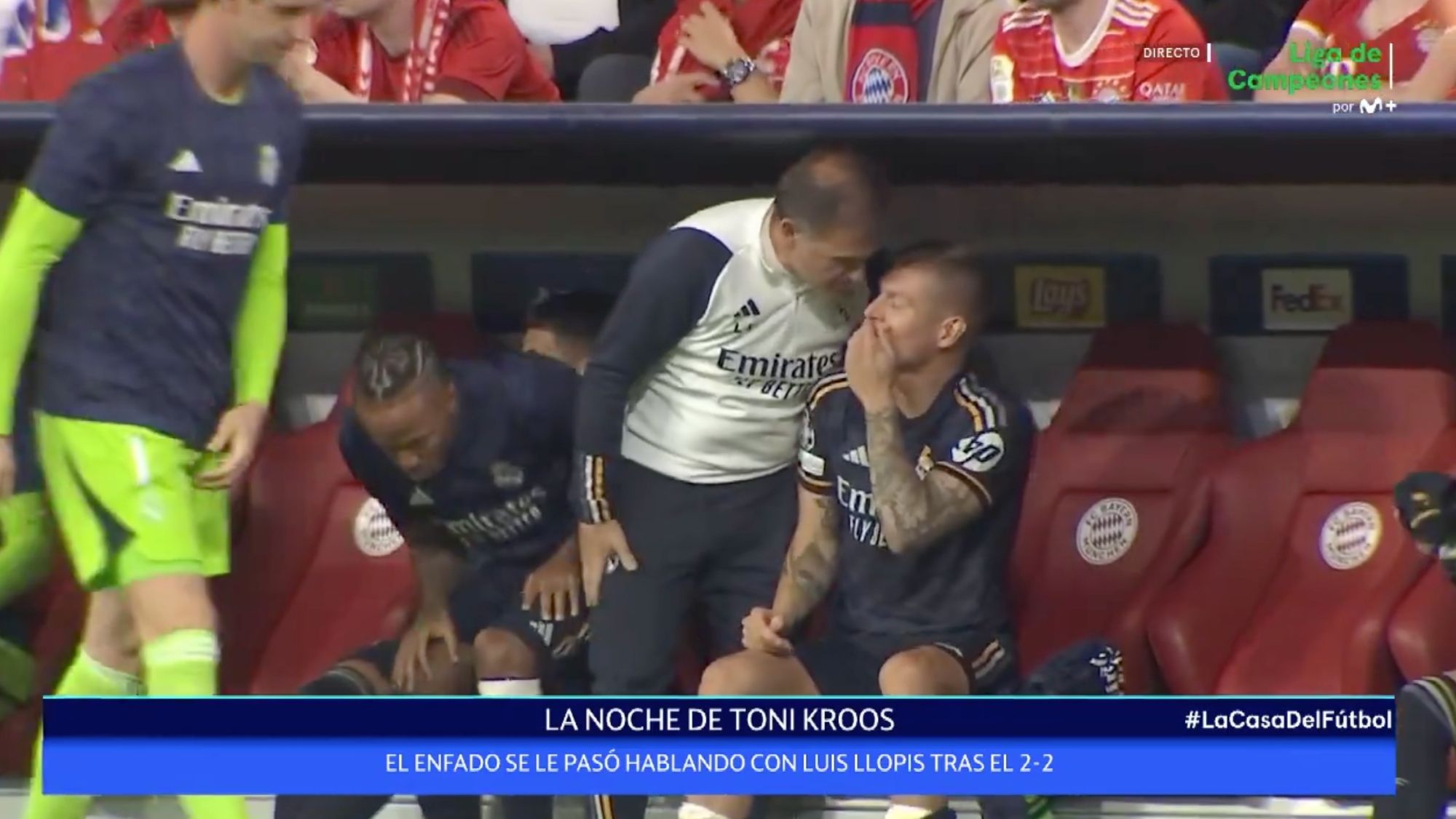 El enfado de Kroos en Múnich que acabó en risas y aplausosnadie lo esperaba