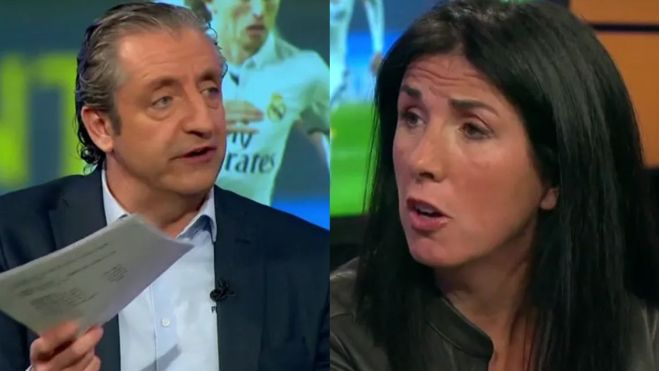 josep pedrerol y cristina cubero durante un programa del chiringuito redes josep pedrerol y cristina cubero durante un programa del chiringuito redes