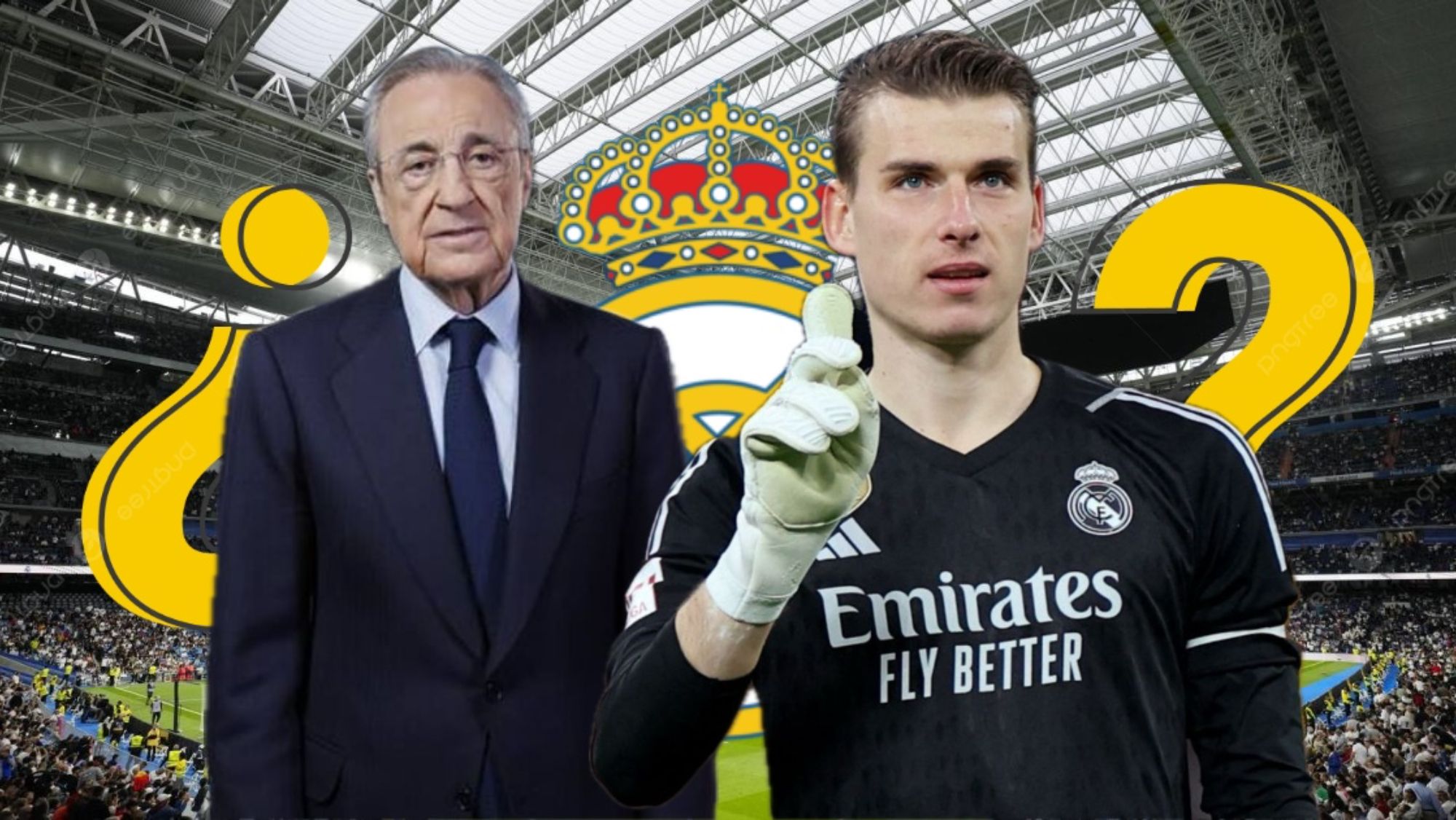 Lunin tiene pie y medio fuera del Real Madrid: el relevo que estudia Florentino