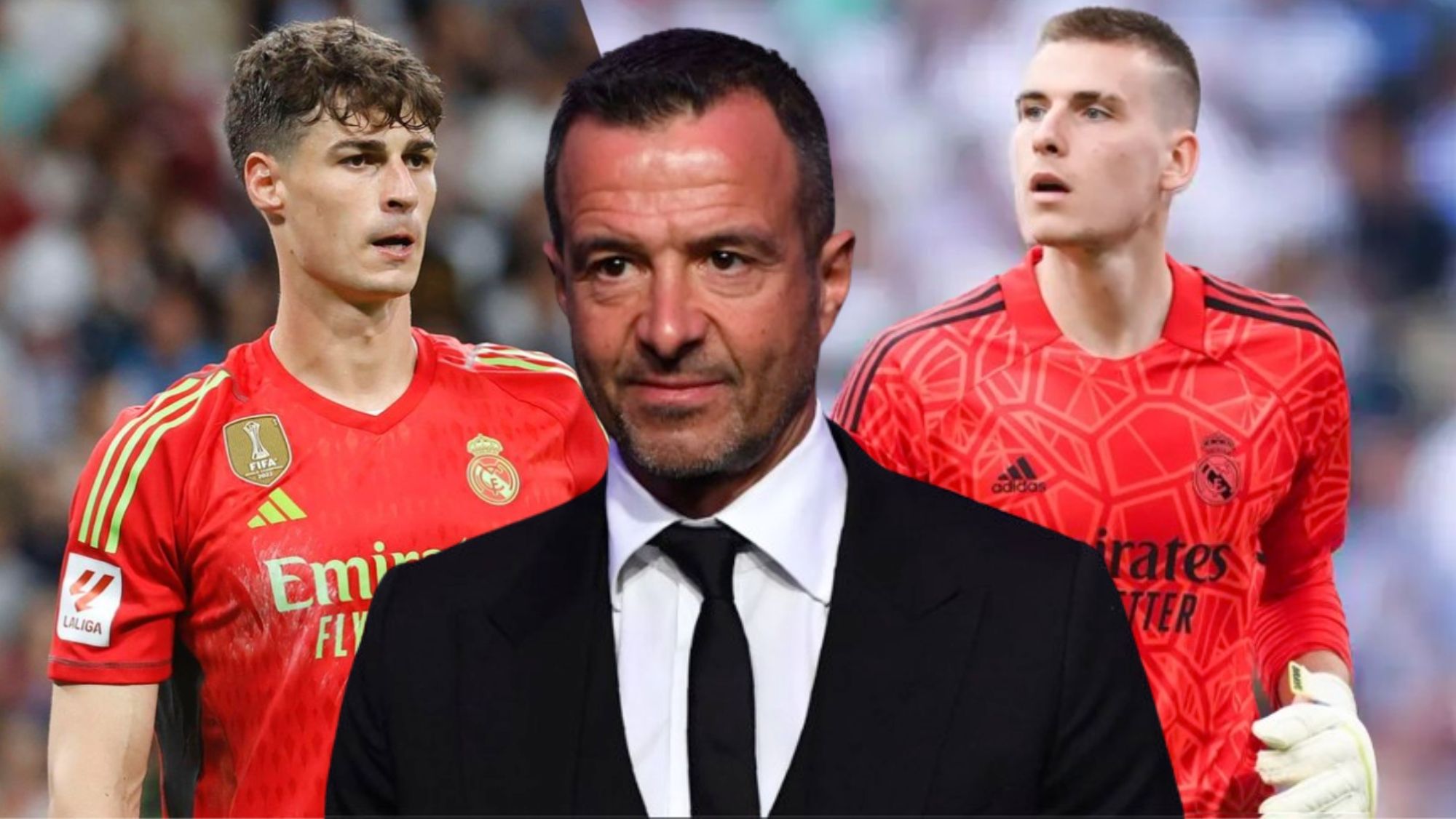 Jorge Mendes tiene la solución perfecta para el Madrid si sale Lunin no es Kepa Jorge Mendes tiene la solución perfecta para el Madrid si sale Lunin no es Kepa