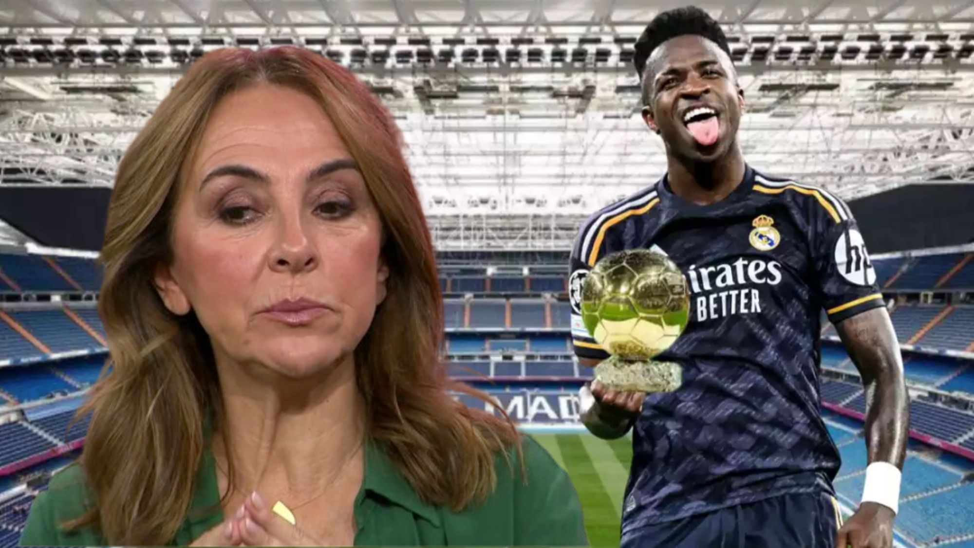 Ridículo totalCarme Barceló le 'quita' el Balón de Oro a Vinicius, este es su candidato Ridículo totalCarme Barceló le 'quita' el Balón de Oro a Vinicius, este es su candidato