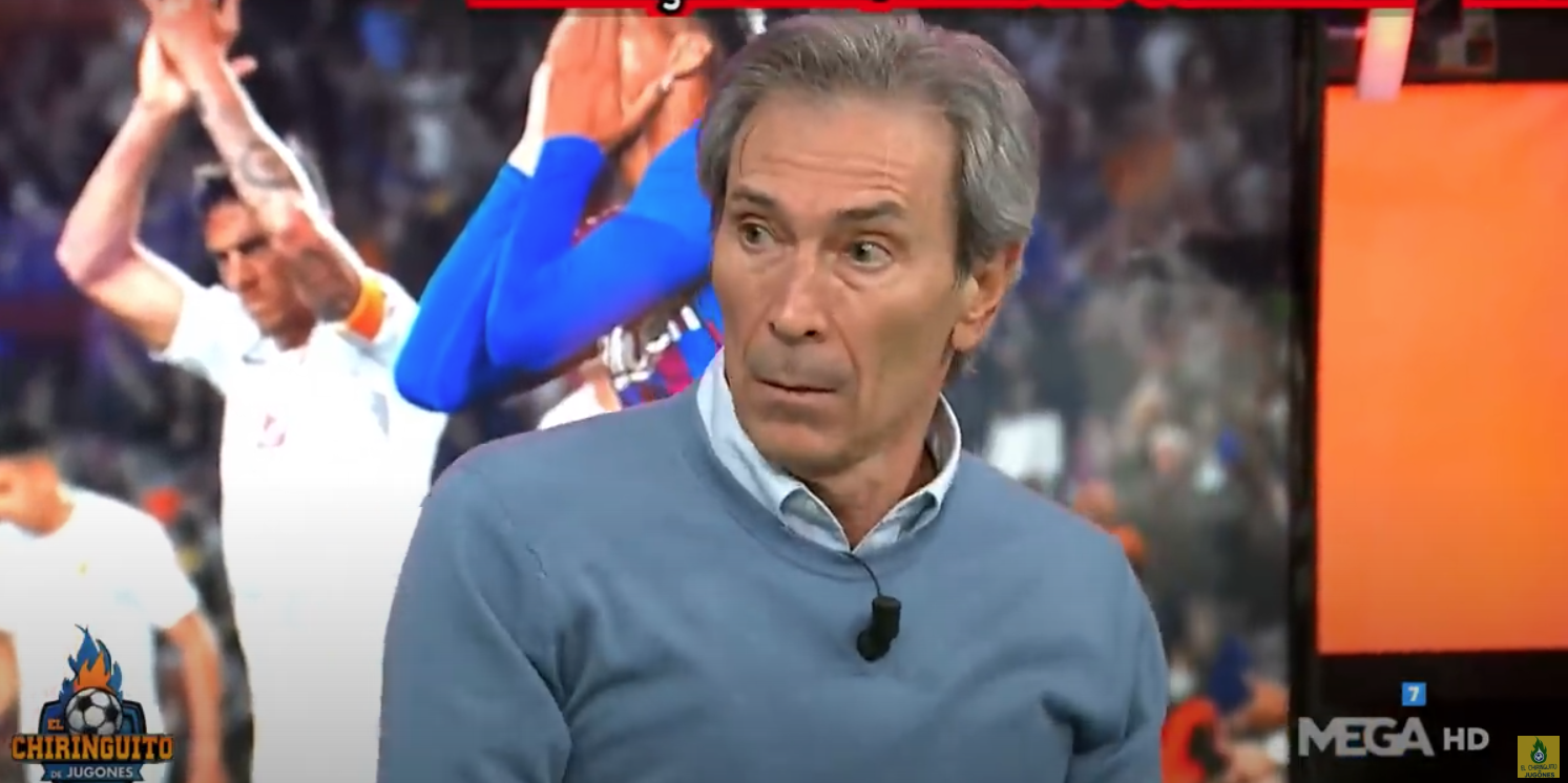 El Lobo Carrasco ayer durante la emisión de 'El Chiringuito'