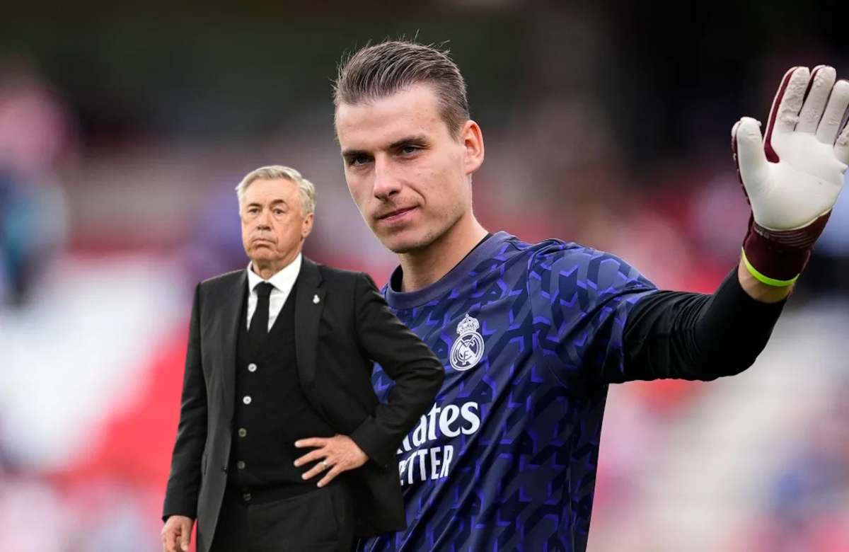 Lunin. buenas noticias para Ancelotti malas para el Madrid