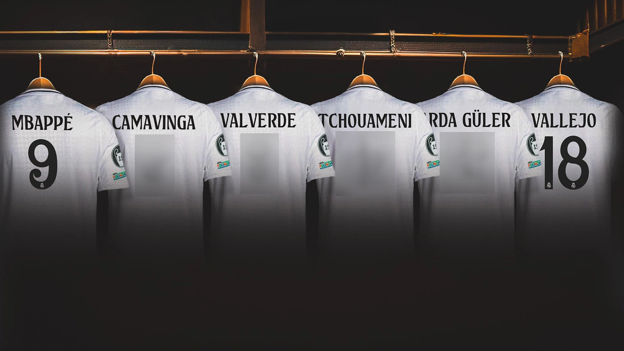 Los nuevos dorsales del Madrid cambian Camavinga, Fede, Tchouameni y Güler Los nuevos dorsales del Madrid cambian Camavinga, Fede, Tchouameni y Güler