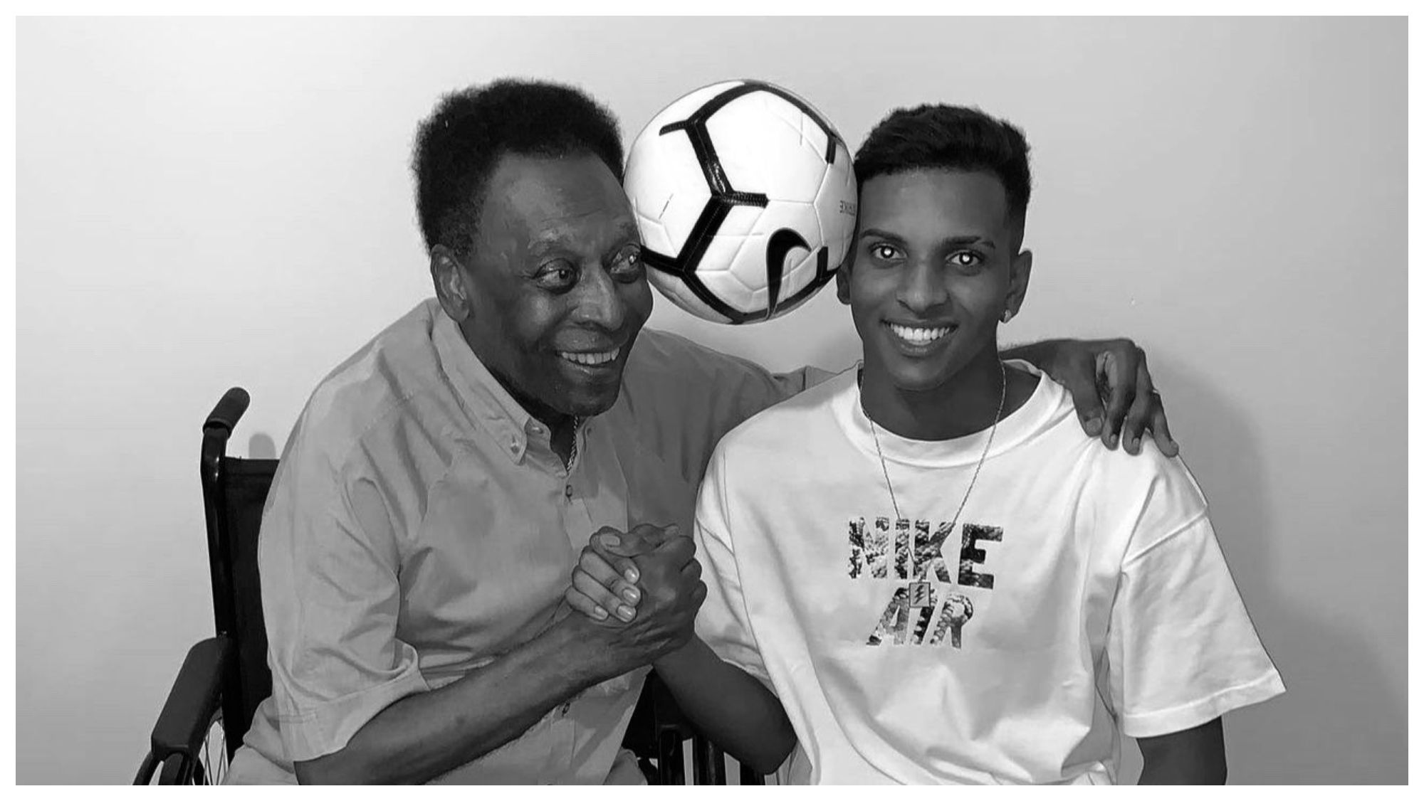 Pelé y Rodrygo Goes