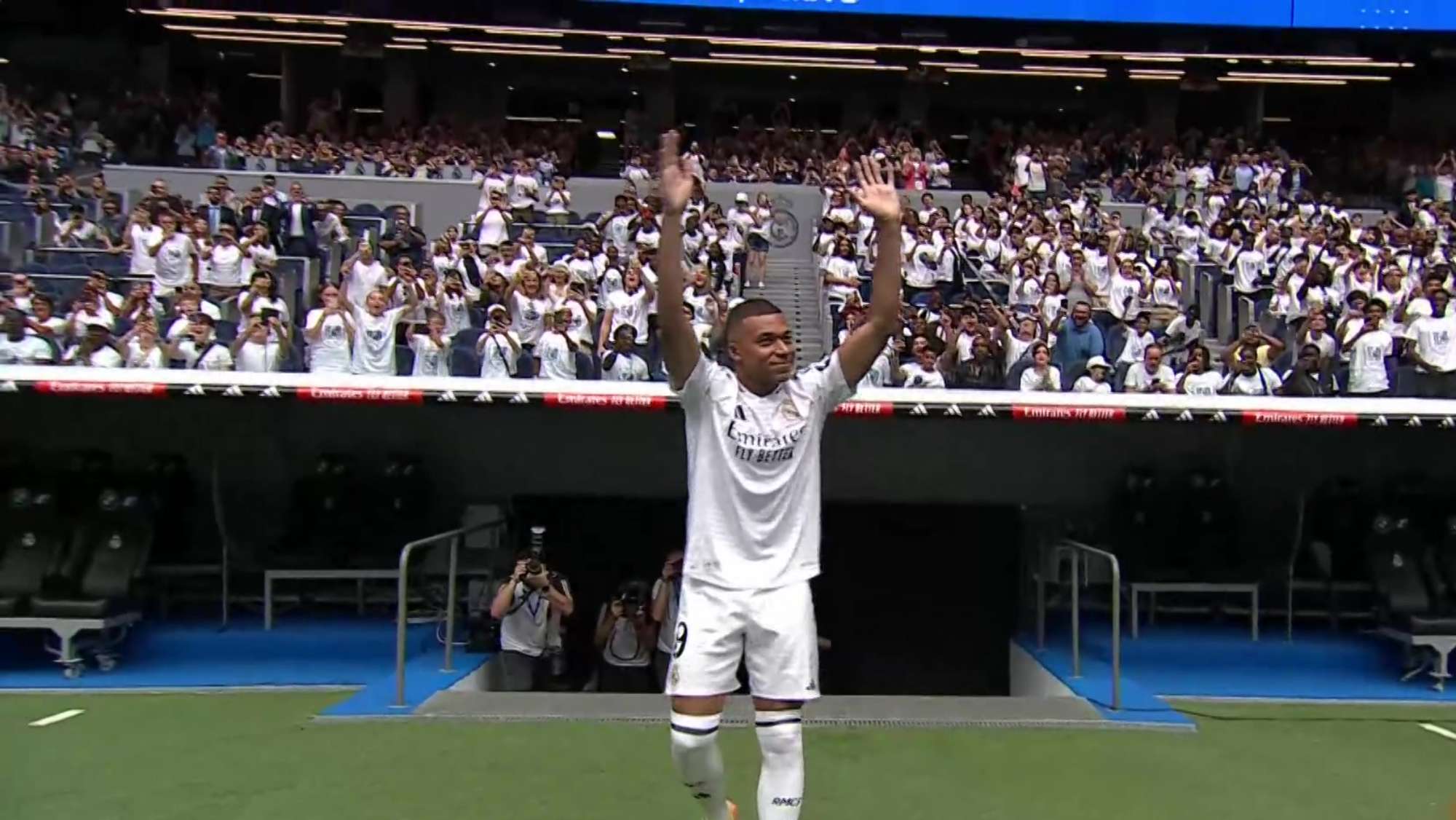 El gesto de Mbappé al pisar el Bernabéu