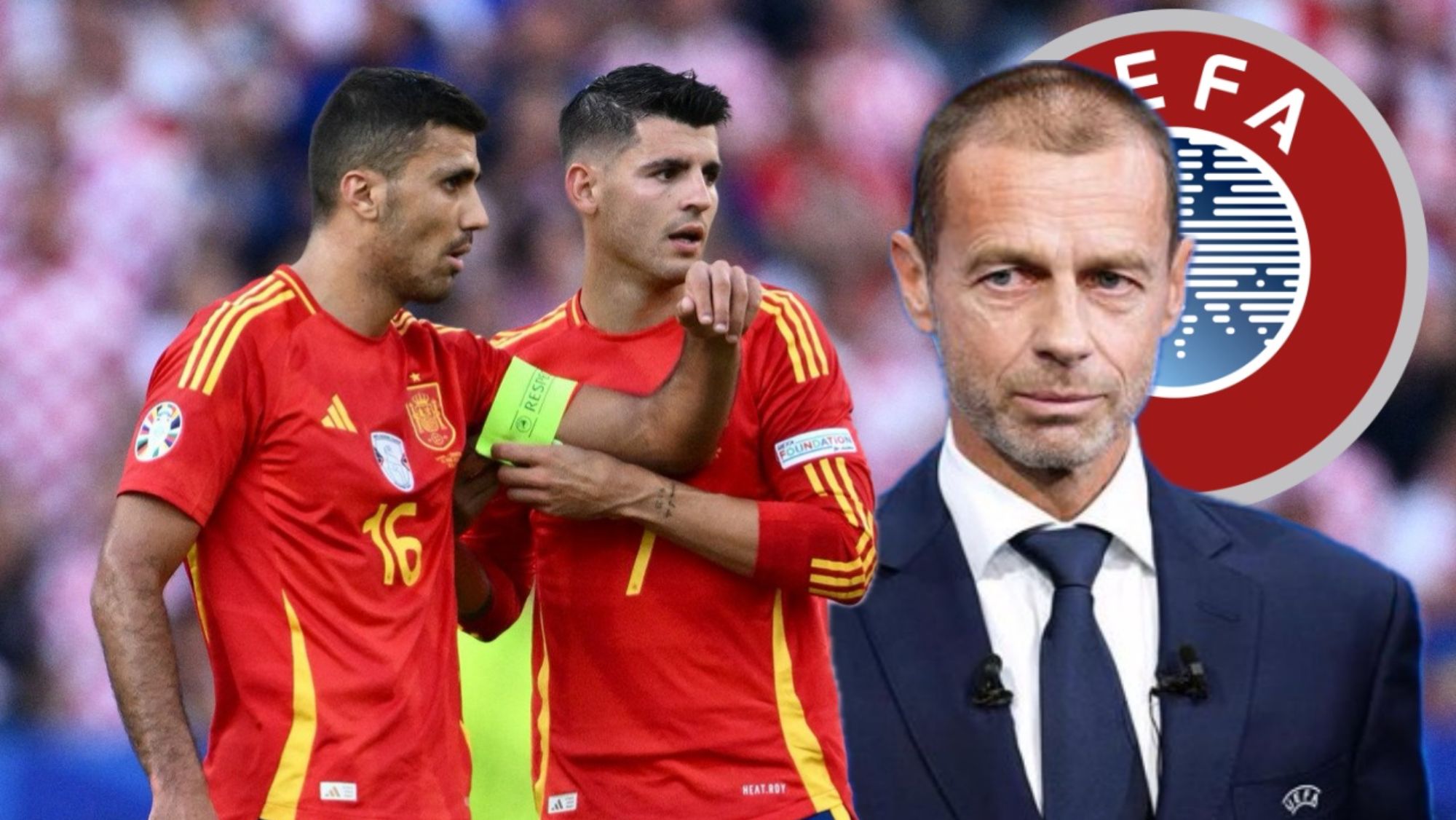 La UEFA 'castiga' a Rodri y Morata por lo que hicieron en la celebración de la Eurocopa