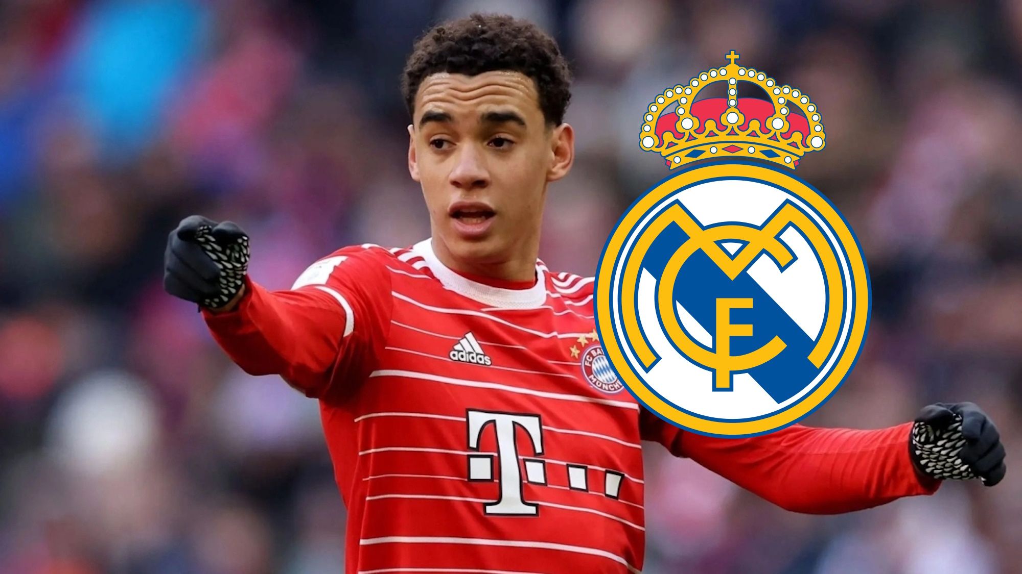 El último guiño al Madrid de Musiala que celebra Florentino El último guiño al Madrid de Musiala que celebra Florentino