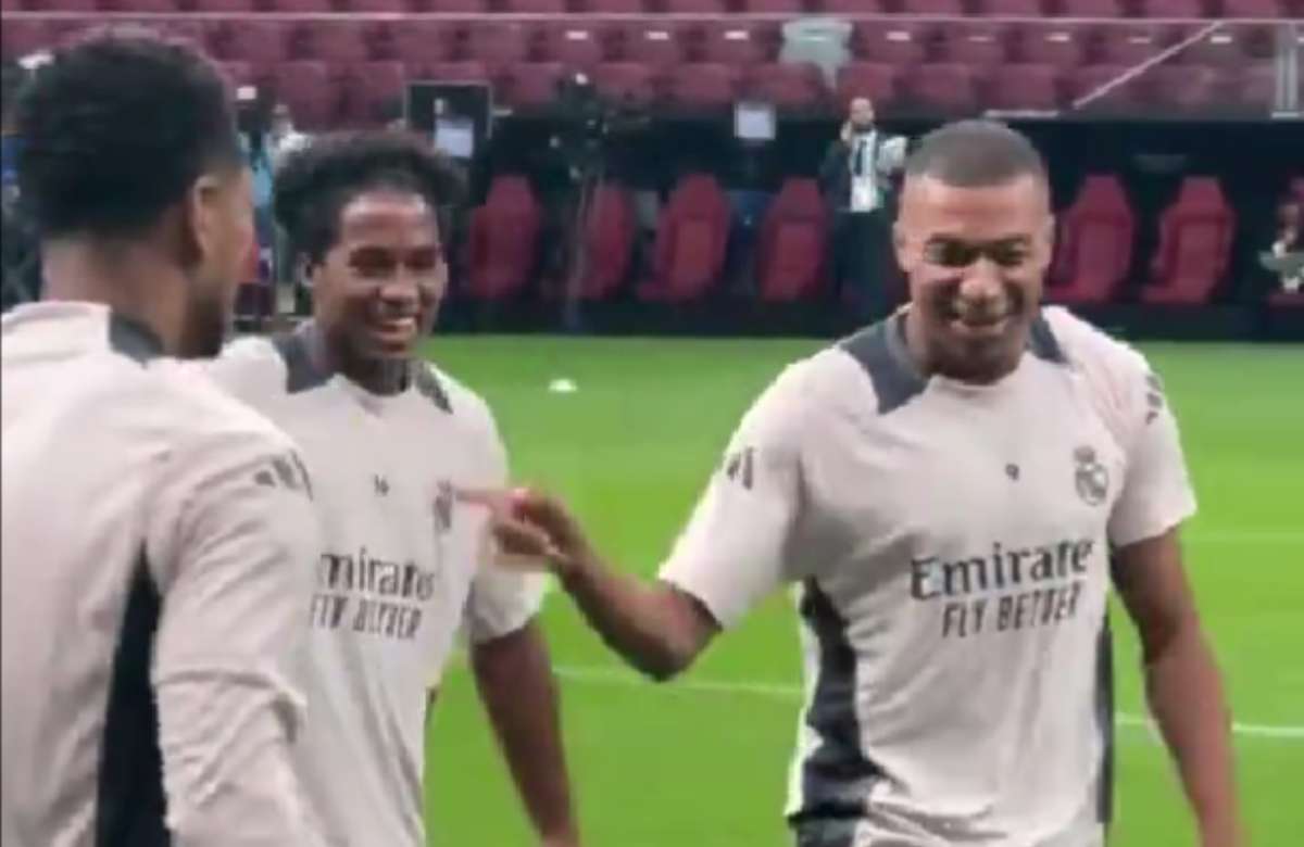 La broma de Mbappé a Endrick