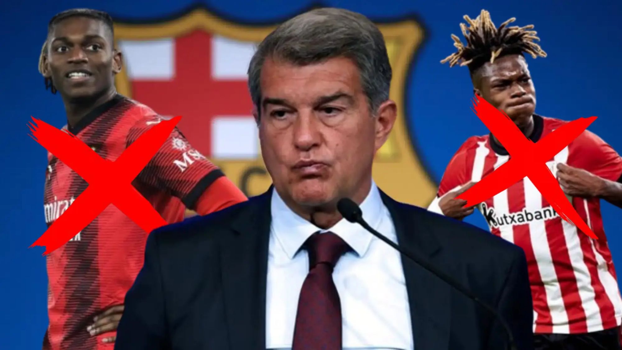 Ni Nico ni Leao, el Barça a por el ‘Plan E’: Laporta vuelve a traicionar a los suyos Ni Nico ni Leao, el Barça a por el ‘Plan E’: Laporta vuelve a traicionar a los suyos