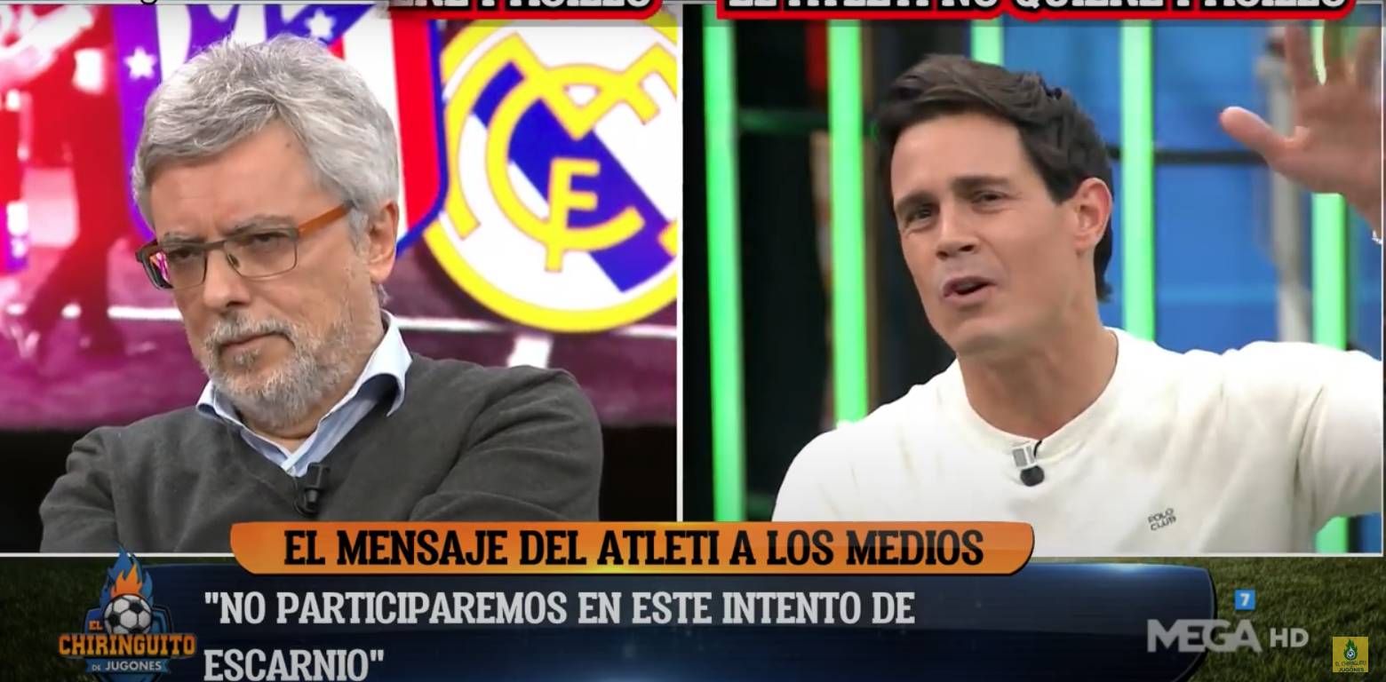 Edu Aguirre en 'El Chiringuito' de ayer sobre el no pasillo del Atleti al campeón