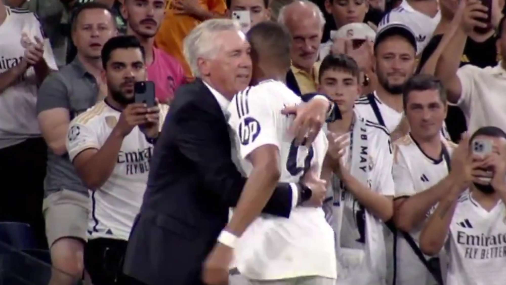 La frases de Ancelotti al cambiar a Mbappé La frases de Ancelotti al cambiar a Mbappé