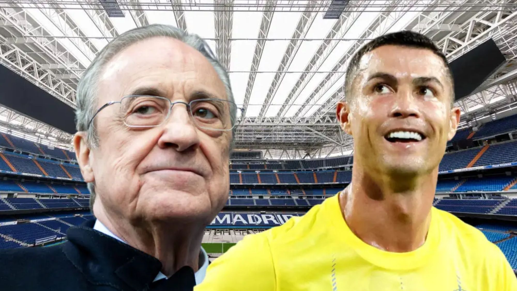 Florentino Pérez y Cristiano Ronaldo. Florentino Pérez y Cristiano Ronaldo.