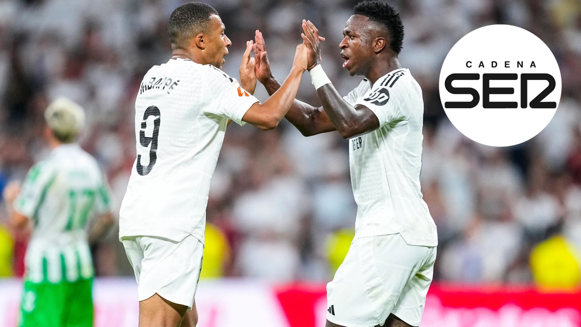 Kylian Mbappé y Vinicius junior. Kylian Mbappé y Vinicius junior.