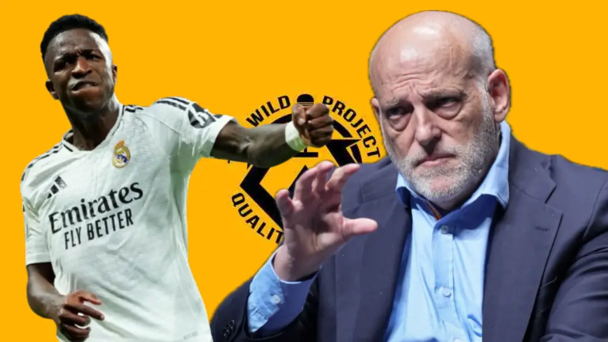 Vinicius, muy enfadado, responde a Javier Tebas: "Lo que debería hacer..." Vinicius, muy enfadado, responde a Javier Tebas: "Lo que debería hacer..."