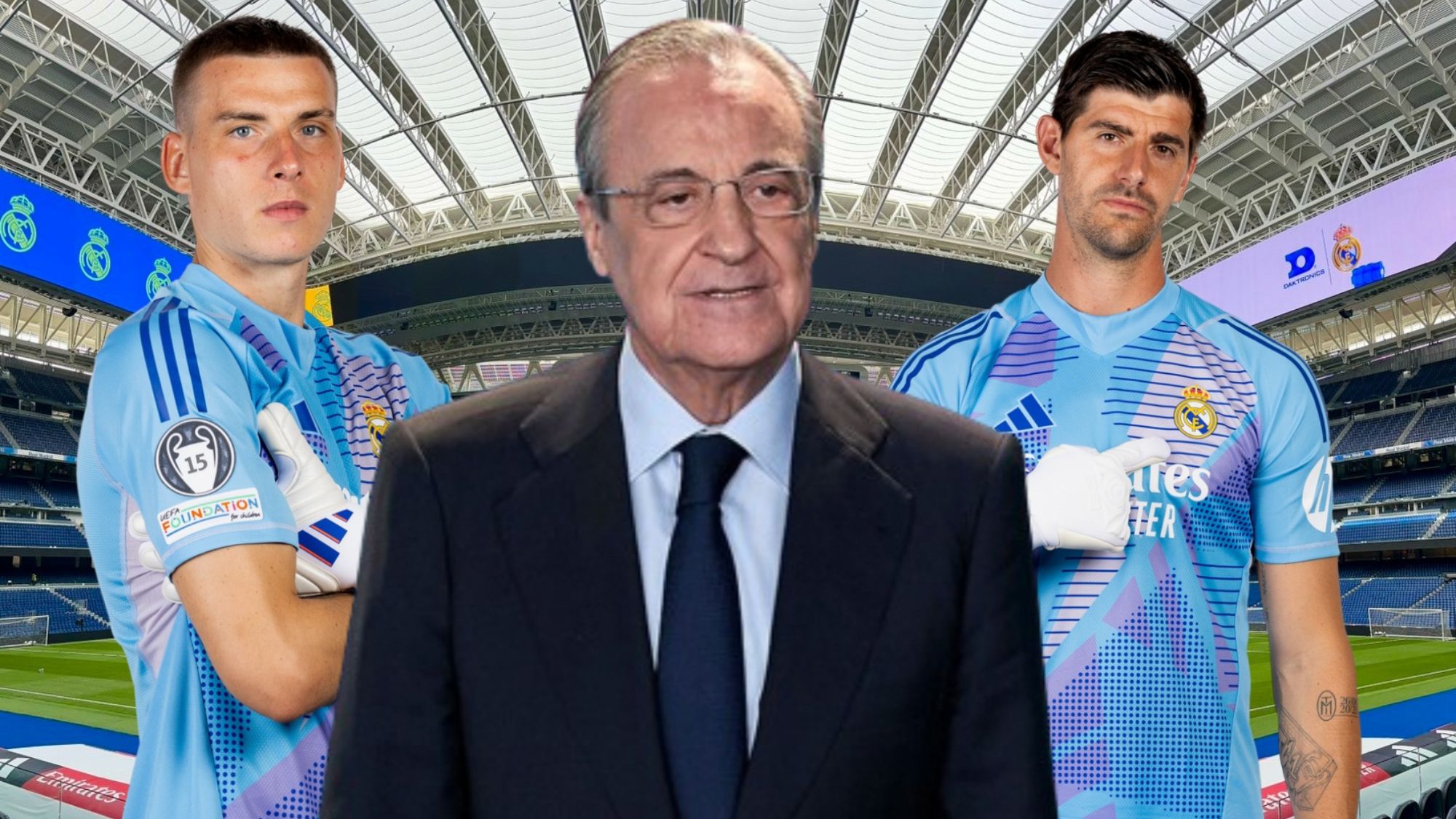 10 millones y será del Real Madrid, el portero que podría sustituir a Lunin y Courtois