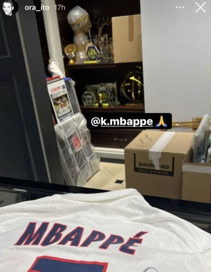 La foto del íntimo amigo de Mbappé con su mudanza La foto del íntimo amigo de Mbappé con su mudanza