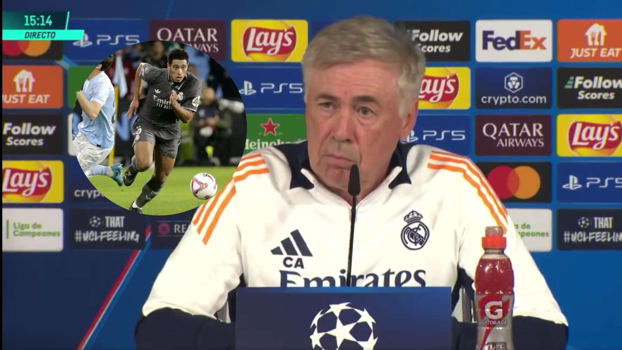 Ancelotti señala a Bellingham y el problema del Madrid Ancelotti señala a Bellingham y el problema del Madrid