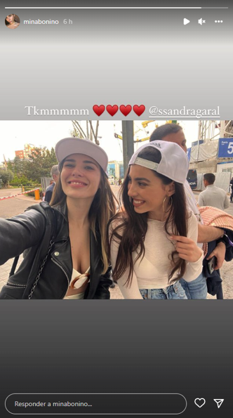 Mina Bonino y Sandra Garal posan felices Mina Bonino y Sandra Garal posan felices