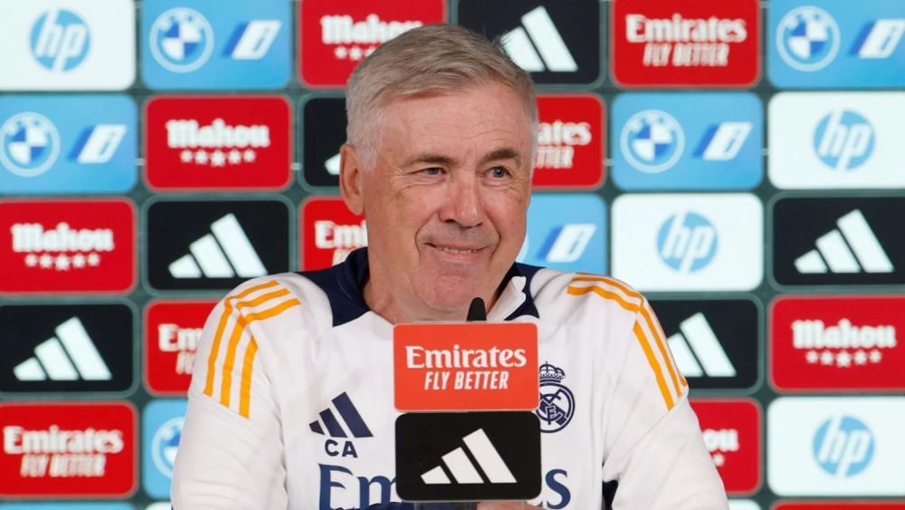 Carlo Ancelotti hoy en rueda de prensa Carlo Ancelotti hoy en rueda de prensa