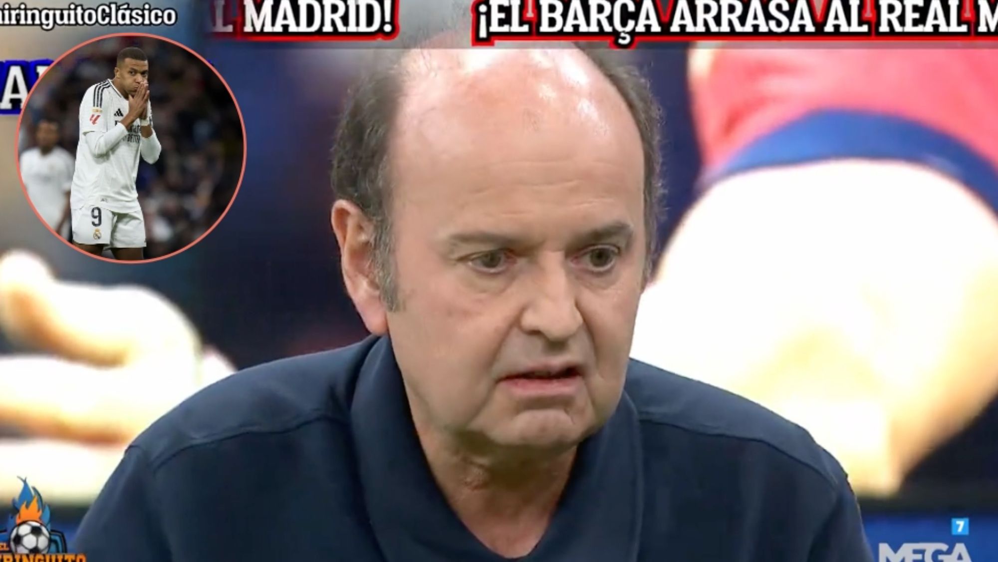 Juanma Rodríguez, muy decepcionado con el rendimiento de Mbappé en el Madrid. Juanma Rodríguez, muy decepcionado con el rendimiento de Mbappé en el Madrid.