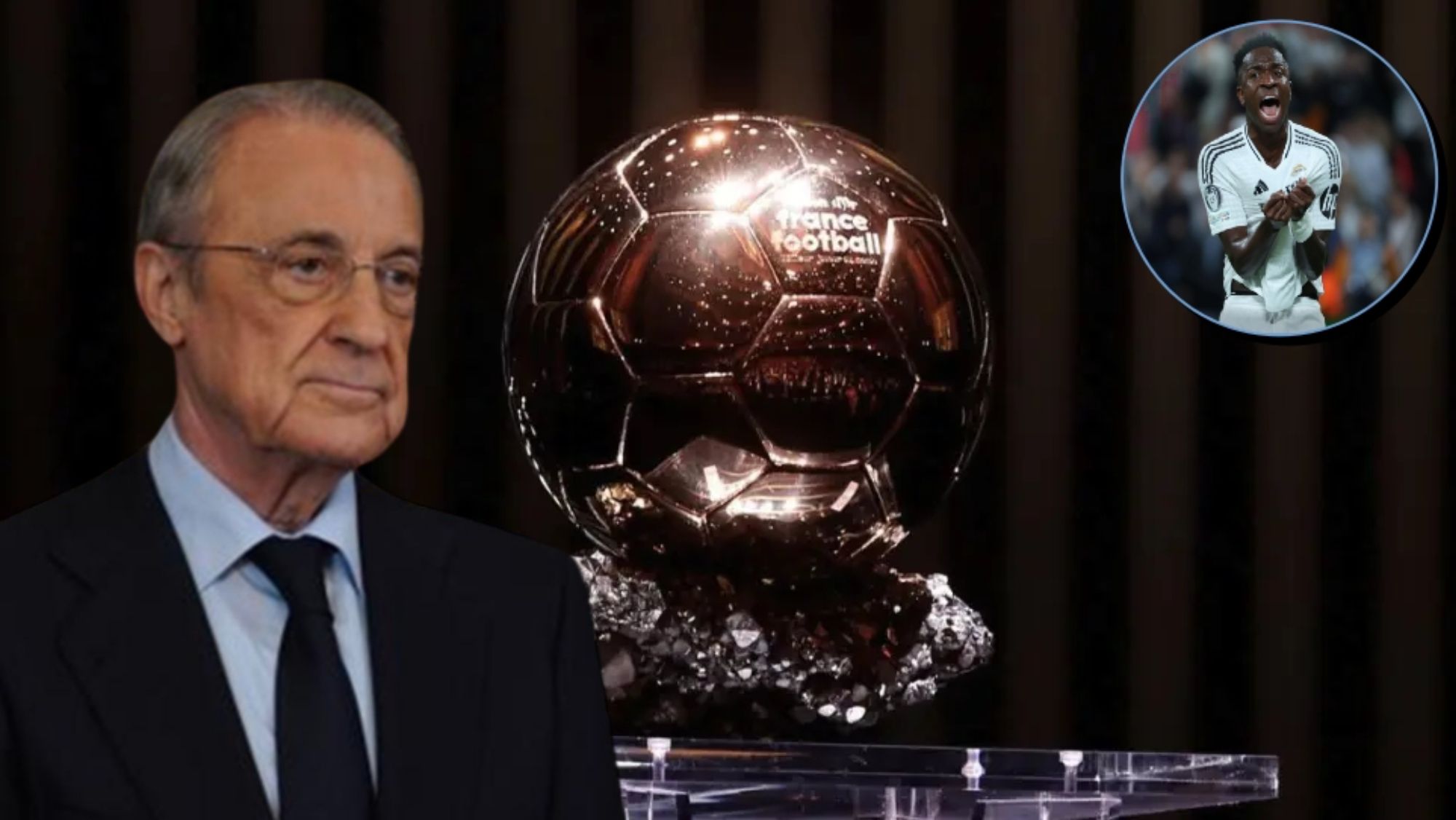 Florentino Pérez ha apoyado en todo momento a Vinicius Junior después de que al brasileño le hayan birlado el Balón de Oro. Florentino Pérez ha apoyado en todo momento a Vinicius Junior después de que al brasileño le hayan birlado el Balón de Oro.