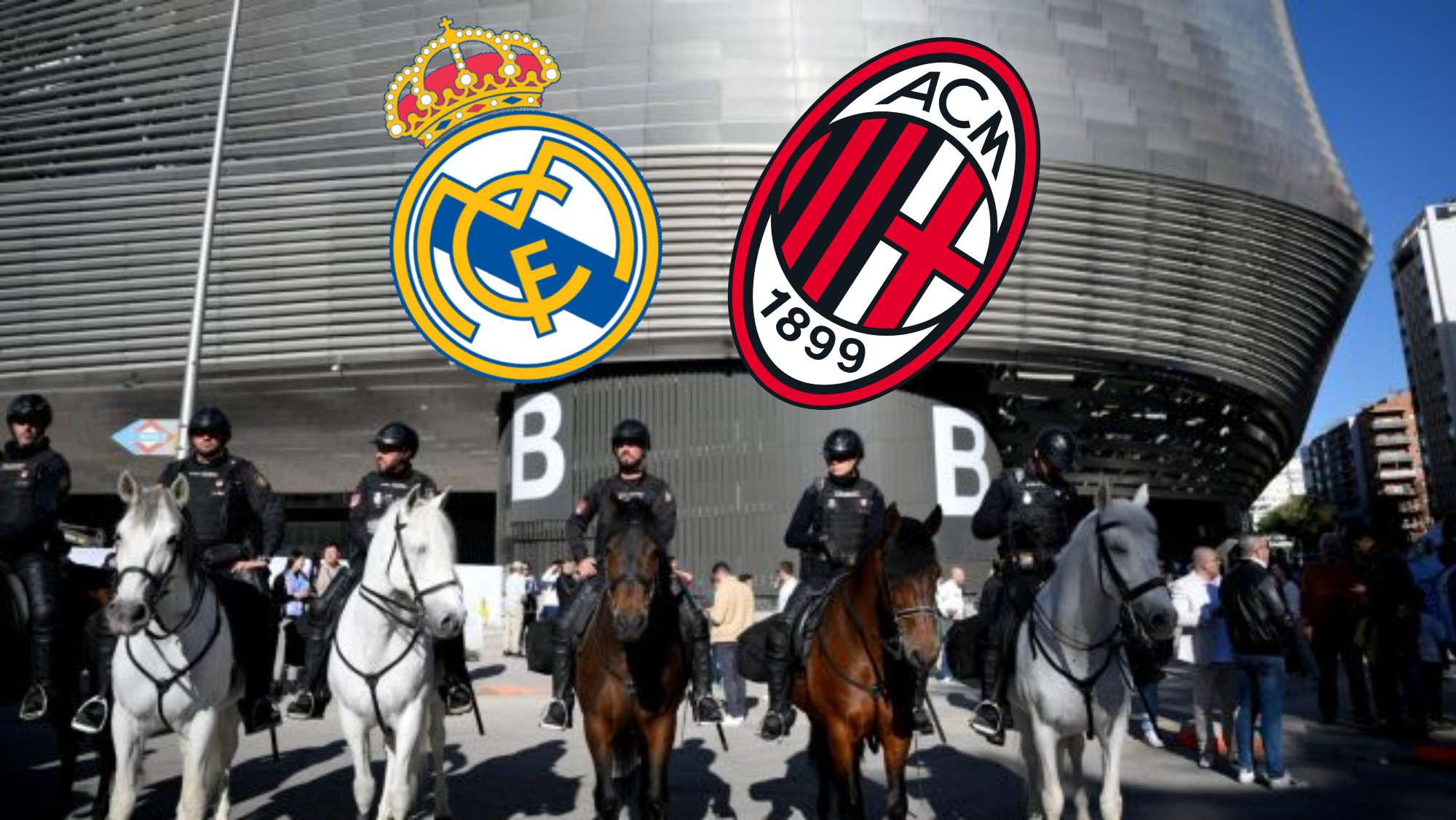 El Real Madrid-Milan catalogado de alto riesgo