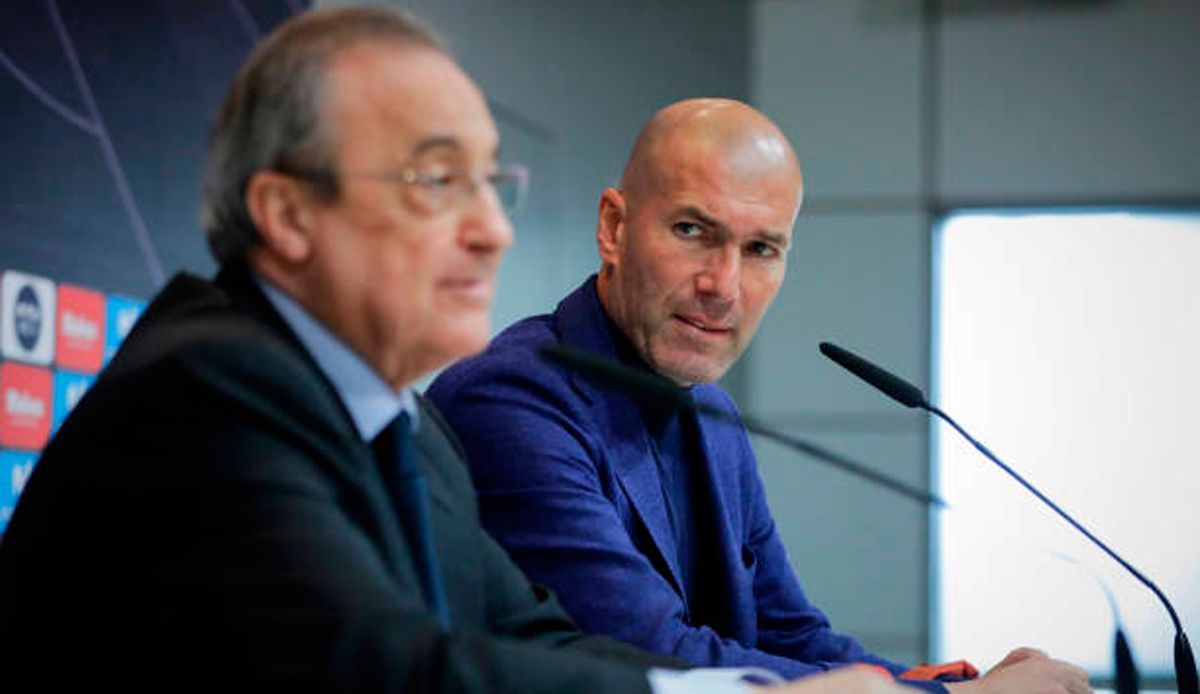 Florentino y Zidane no acabaron muy bien tras la marcha del francés