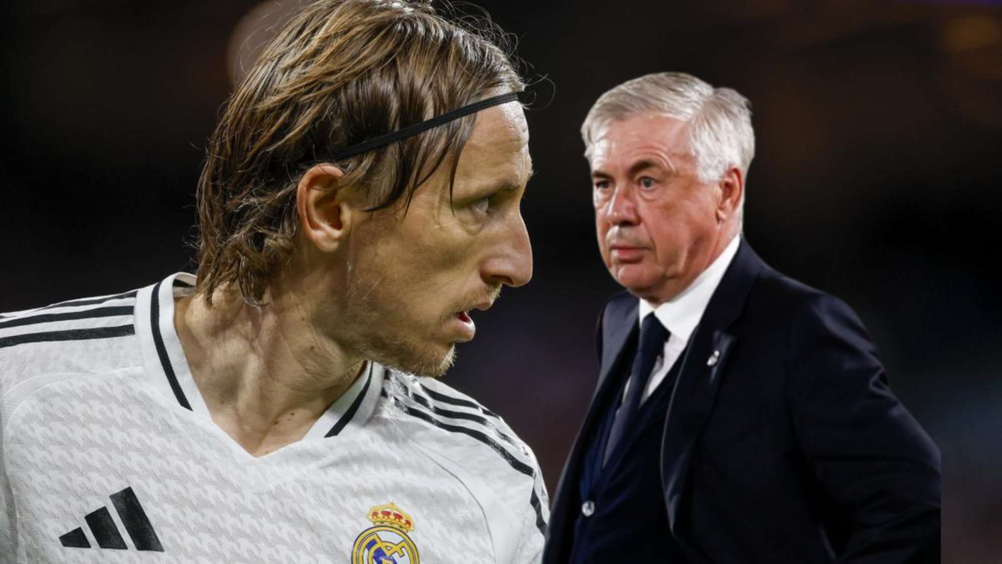 Modric y Ancelotti tienen una charla antes del Madrid-Milan