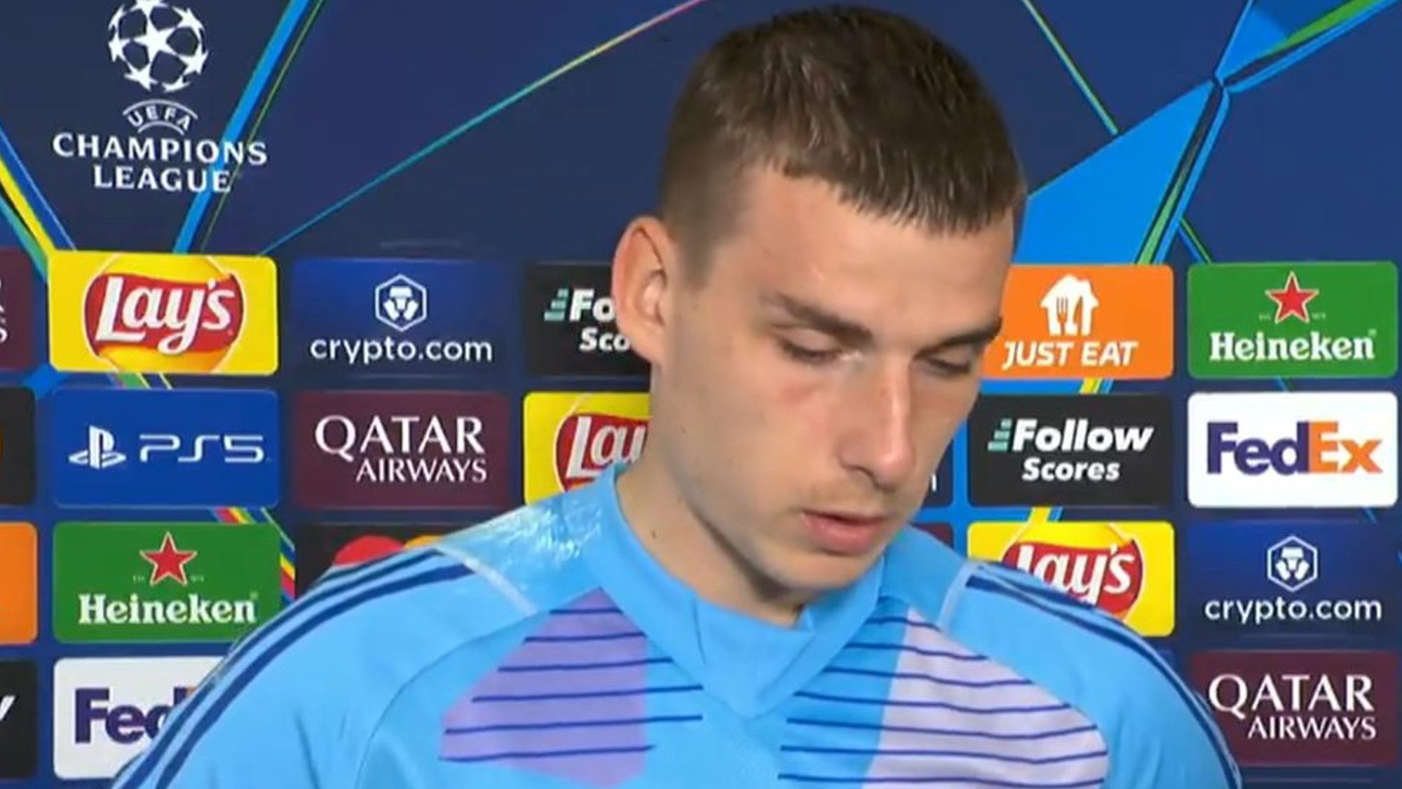 Lunin estalla tras la derrota frente al Milan