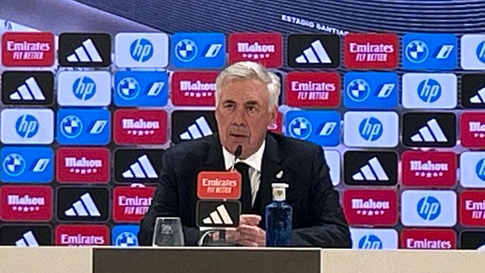 Ancelotti en sala de prensa Ancelotti en sala de prensa