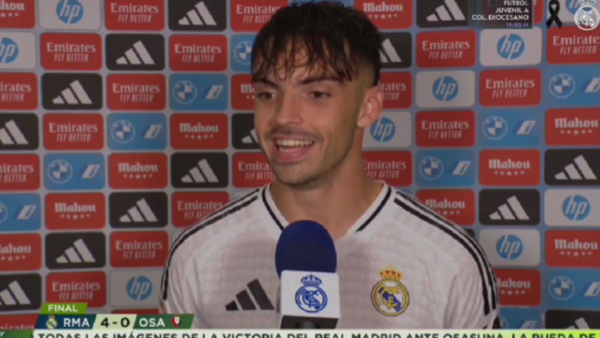 Asencio reconoce que no olvidará este día en la vida