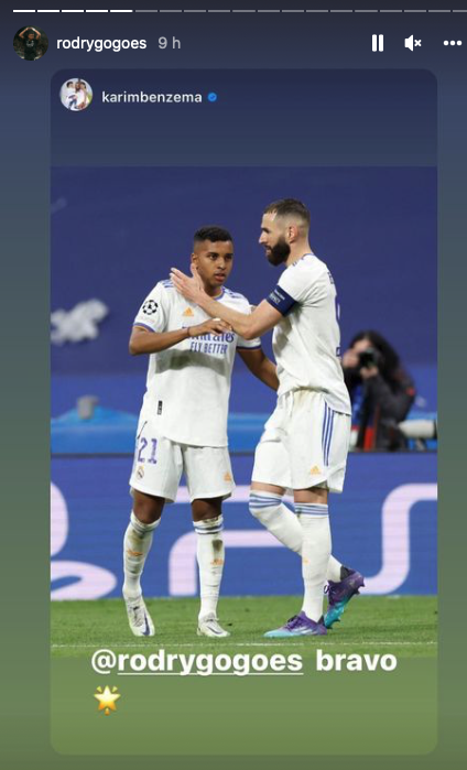 Rodrygo y Karim Benzema