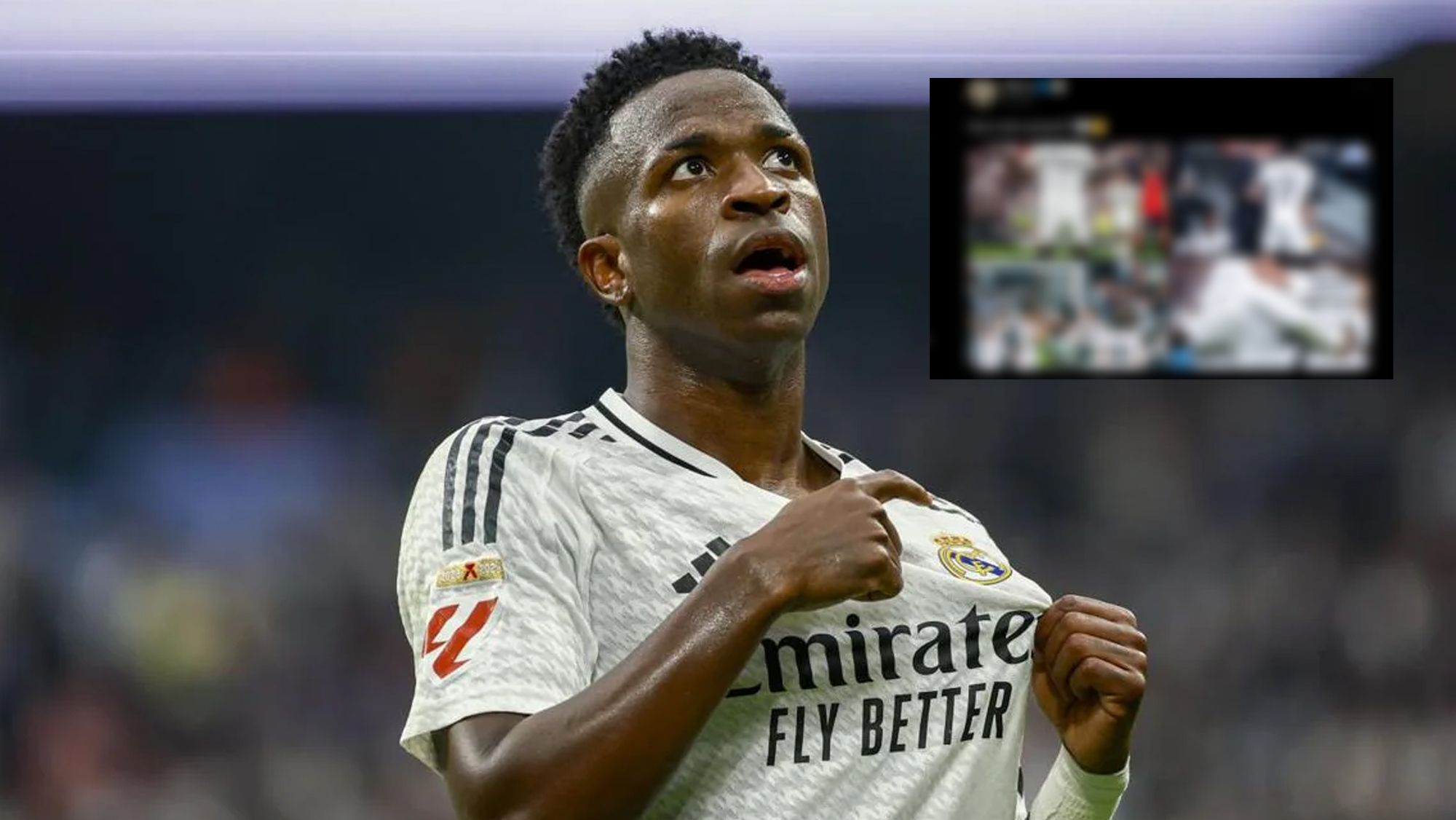 Vinicius Junior comparte una publicación en redes que encantará al madridismo