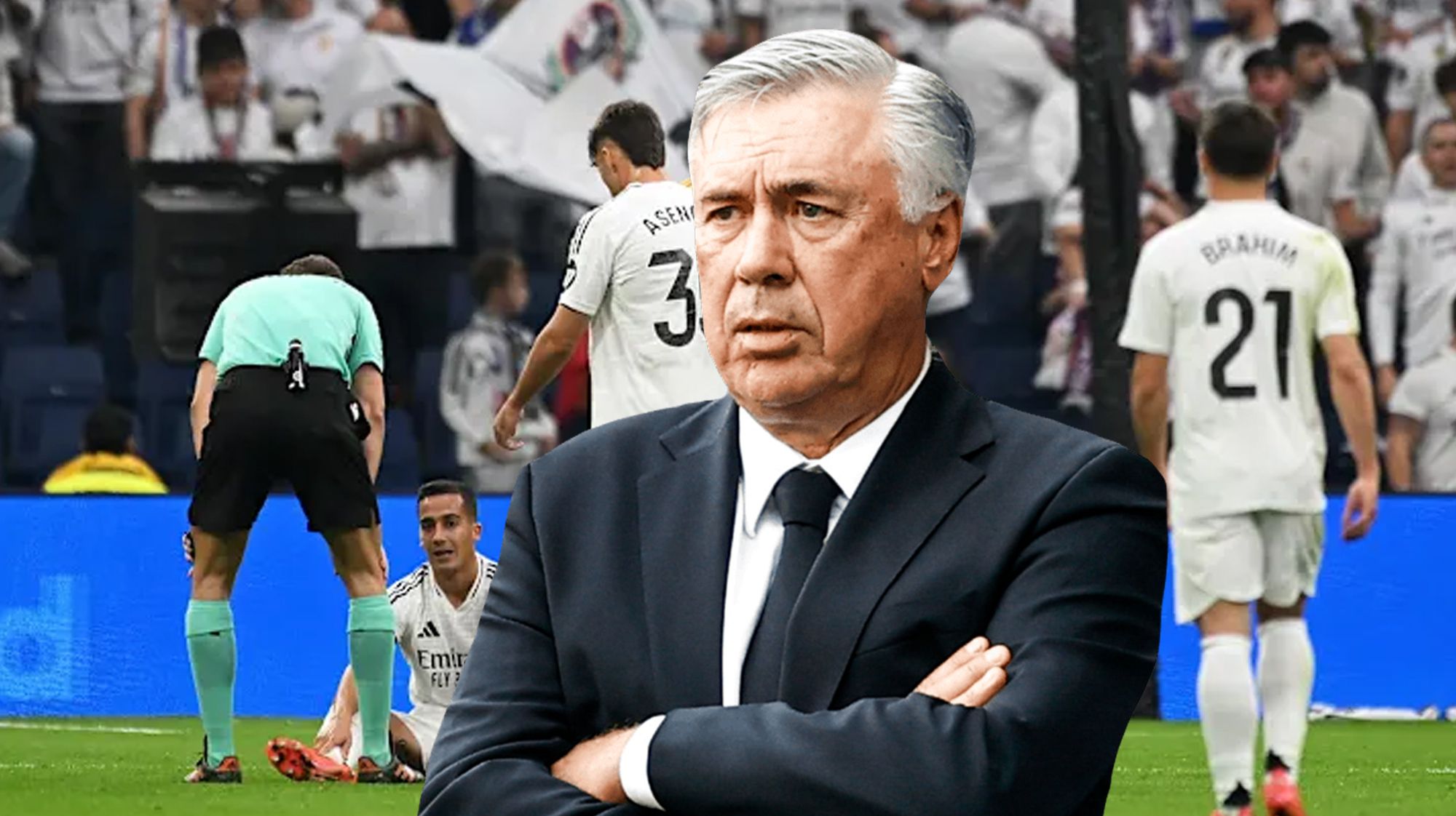 Revelación durísima sobre la lesión de Lucas Vázquez, Ancelotti lo lamenta: "Es más grave..."