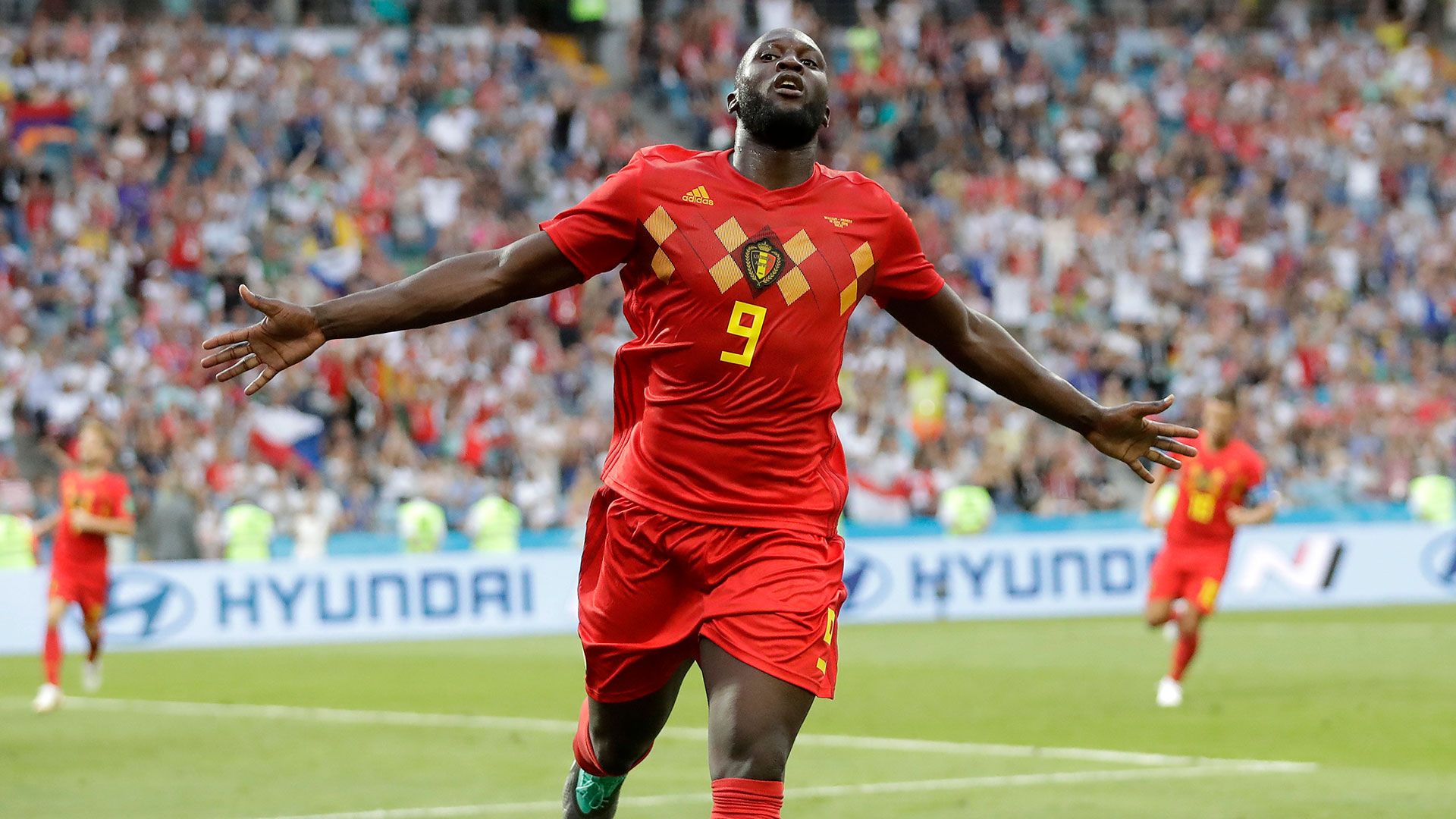 Lukaku con su selección