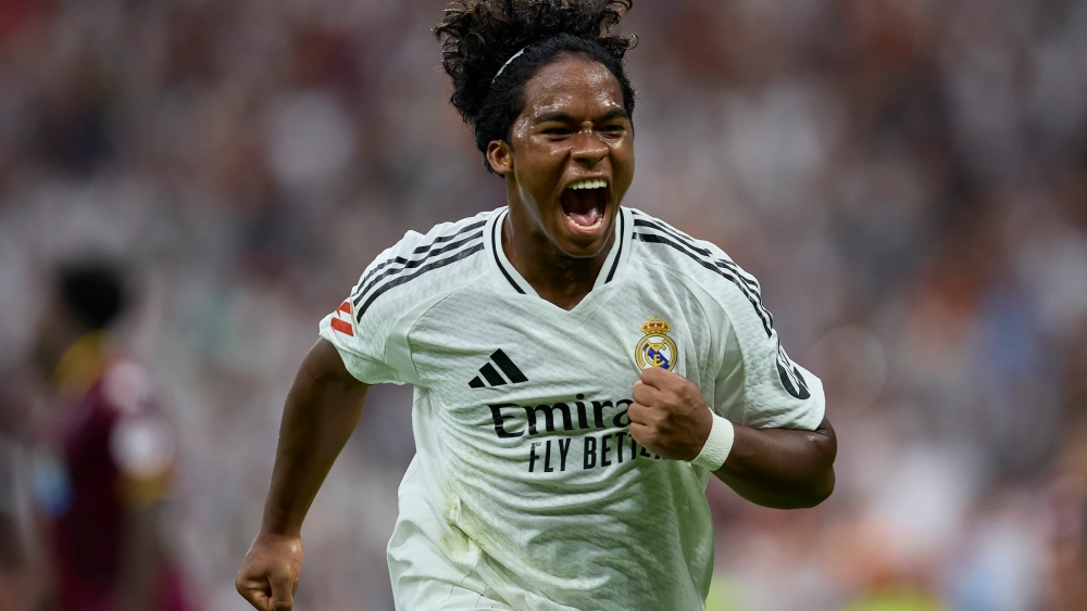 Celebración de Endrick. Celebración de Endrick.