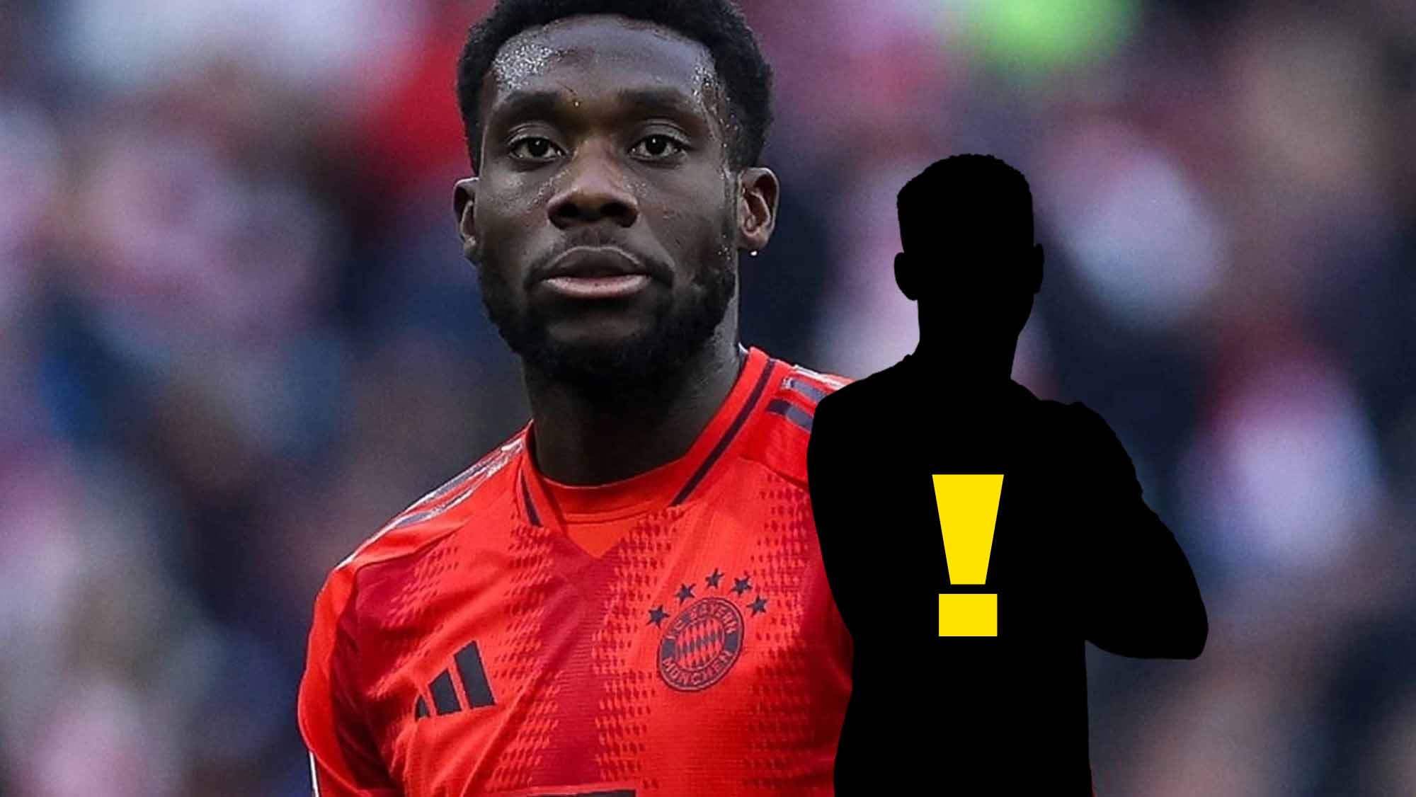 Alphonso Davies con jugador de incógnito y alerta