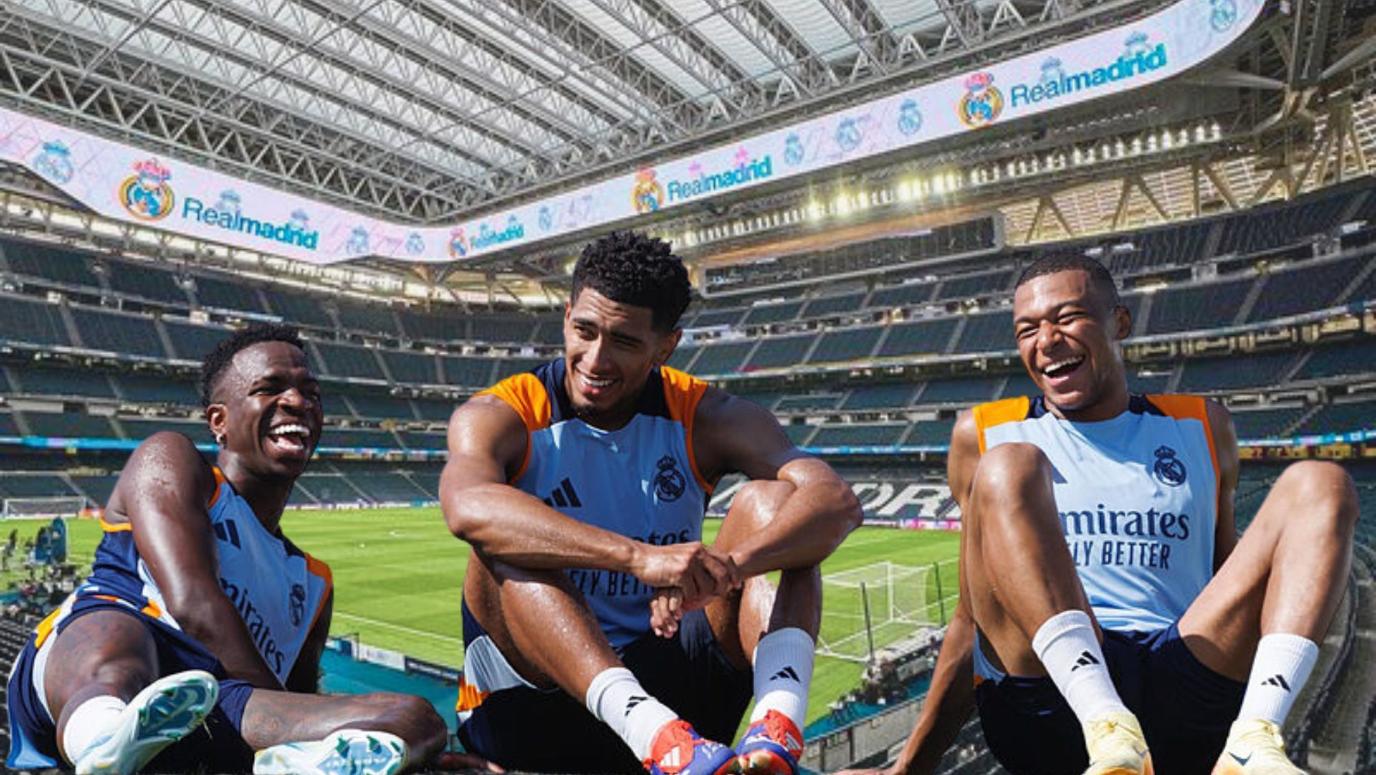 Vinicius, Bellingham y Mbappé en el Bernabéu