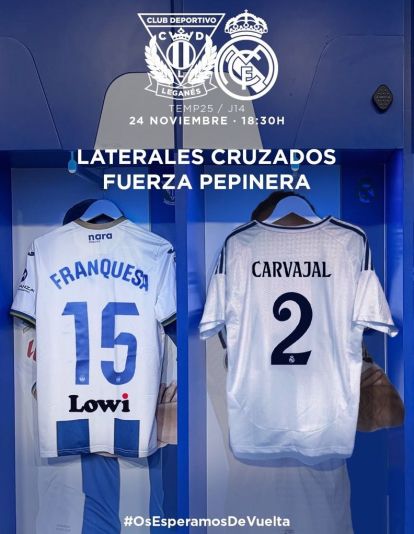 La publicación del Leganés - Real Madrid. La publicación del Leganés - Real Madrid.